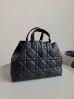 Dior Toujours Large Bag in Black Macrocannage Calfskin - Image 7