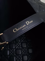 Dior Toujours Large Bag in Black Macrocannage Calfskin - Image 5