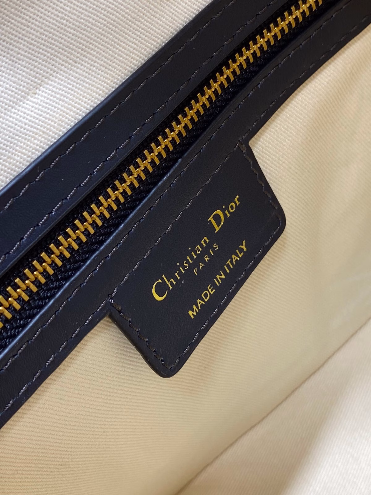Dior D-Vibe Bowling Medium Bag in Blue Oblique Jacquard - Image 7