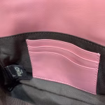 Fendi Pink FF Motif Mini Baguette Bag - Image 5