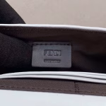 Fendi White FF Motif Mini Baguette Bag - Image 3