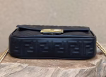 Fendi Baguette Chain Midi Bag In Black Nappa Leather - Image 7