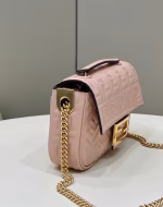 Fendi Baguette Chain Midi Bag In Powder Nappa Leather - Image 10