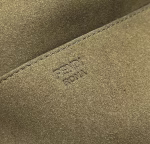 Fendi Midi Baguette Chain Bag In Green FF Fabric - Image 4