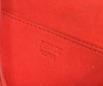 Fendi Midi Baguette Chain Bag In Piment FF Fabric - Image 9