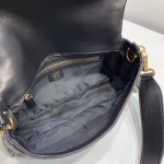 Fendi Black FF Motif Medium Baguette Bag - Image 4