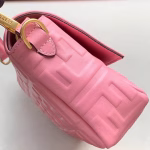 Fendi Pink FF Motif Medium Baguette Bag - Image 8