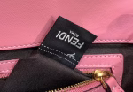 Fendi Pink FF Motif Medium Baguette Bag - Image 5