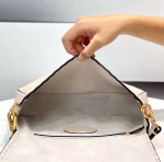 Fendi Medium Baguette Bag In White Grain Leather - Image 8