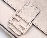 Fendi Medium Baguette Bag In White Grain Leather - Image 6