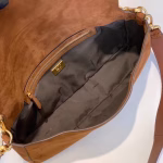 Fendi Medium Baguette Bag In Brown Suede Leather - Image 2