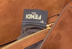 Fendi Medium Baguette Bag In Brown Suede Leather - Image 7