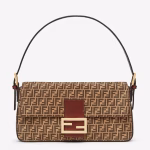 Fendi Medium Baguette 1997 Bag In Beige Split Leather
