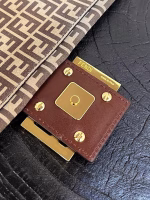 Fendi Medium Baguette 1997 Bag In Beige Split Leather - Image 4