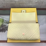 Fendi Beige FF Motif Large Baguette Bag - Image 6