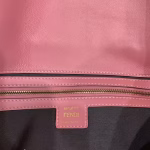 Fendi Pink FF Motif Large Baguette Bag - Image 4