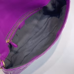Fendi Purple FF Motif Large Baguette Bag - Image 2