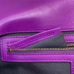 Fendi Purple FF Motif Large Baguette Bag - Image 5