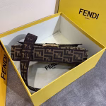 Fendi Baguette Large Bag In FF Fabric With Black Trim - Image 2
