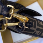 Fendi Baguette Large Bag In FF Fabric With Black Trim - Image 3