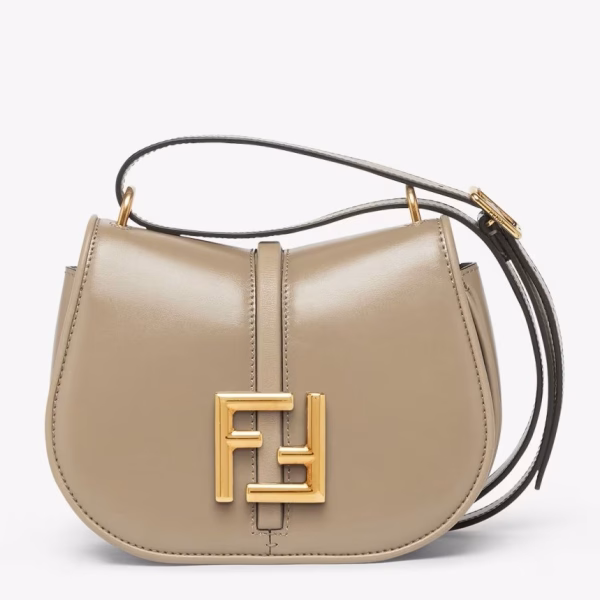 Fendi C¡¯mon Small Bag in Grey Calfskin