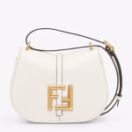 Fendi C¡¯mon Small Bag in White Calfskin
