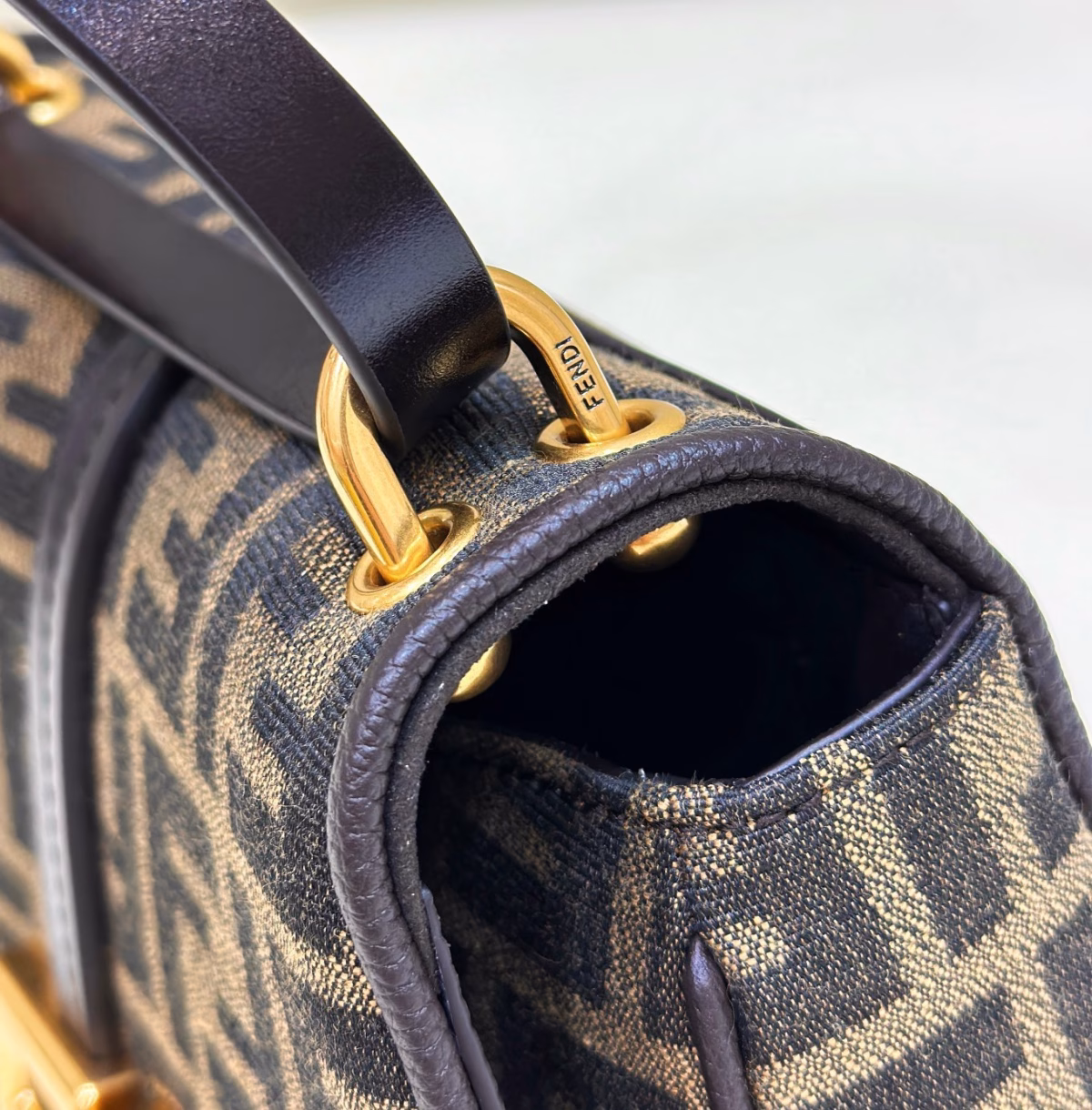 Fendi C¡¯mon Small Bag in FF Jacquard Fabric - Image 3