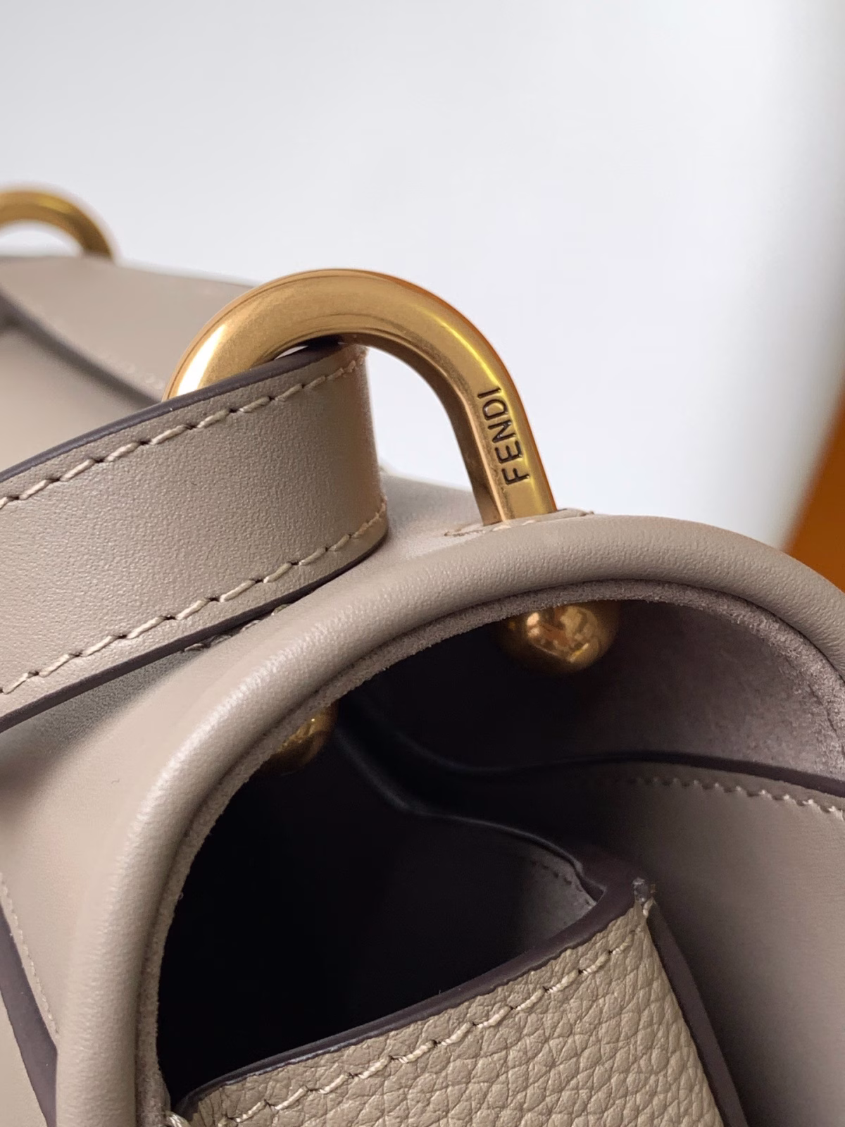 Fendi C¡¯mon Medium Bag in Grey Calfskin - Image 2