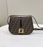 Fendi C¡¯mon Medium Bag in FF Jacquard Fabric and Leather - Image 7