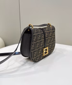 Fendi C¡¯mon Medium Bag in FF Jacquard Fabric and Leather - Image 3