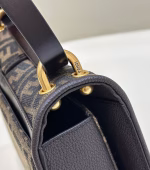 Fendi C¡¯mon Medium Bag in FF Jacquard Fabric and Leather - Image 5
