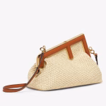 Fendi First Small Bag In Black Nappa Leather with Python F - Image 6