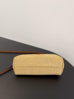 Fendi First Small Bag In Black Nappa Leather with Python F - Image 11