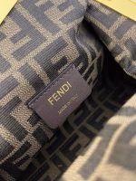 Fendi First Small Bag In Black Nappa Leather with Python F - Image 10