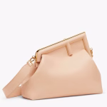 Fendi First Medium Bag In Powder Pink Nappa Leather