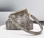 Fendi Medium First Bag In Natural Python Leather - Image 7