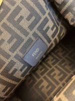 Fendi Medium First Bag In Brown Wool Sheepskin - Image 5