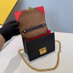 Fendi Small Kan U Bag In Black Calfskin - Image 6