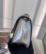 Fendi Small Kan U Bag In Mirror-effect Silver Leather - Image 2