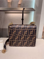Fendi Small Kan U Bag In Calfskin Embossed With FF - Image 3