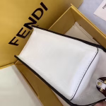 Fendi Small Kan U Bag In White Glossy Lambskin - Image 2