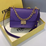 Fendi Kan U Bag In Purple Calfskin - Image 2