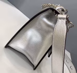 Fendi Kan U Bag In Mirror-effect Silver Leather - Image 6