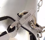 Fendi Kan U Bag In Mirror-effect Silver Leather - Image 3