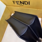 Fendi Kan U FF Flap Bag In Brick Red Calfskin - Image 6