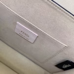 Fendi Kan U FF Flap Bag In Brick Red Calfskin - Image 5