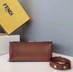 Fendi Large Kan U Bag In Brick Red Calfskin - Image 7