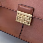 Fendi Large Kan U Bag In Brick Red Calfskin - Image 3