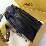 Fendi Large Kan U Bag In Black Glossy Lambskin - Image 4