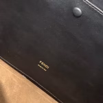 Fendi Large Kan U Bag In Black Glossy Lambskin - Image 6